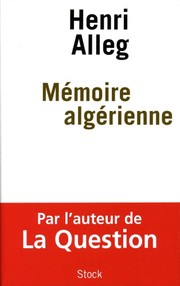 Front cover of Memoire algerienne by Henri Alleg