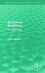 Cover of Economic Behaviour by Colin Harbury