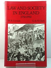 Front cover of Law and society in England by W. R. Cornish