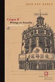 Front cover of Corpus II by Jean-Luc Nancy