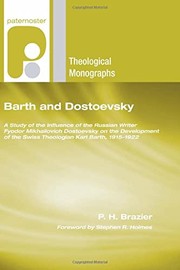 Cover of Barth and Dostoevsky by P. H. Brazier