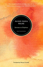 Front cover of Sonnets to Orpheus by Rainer Maria Rilke