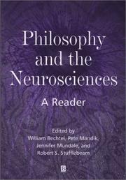 Cover of Philosophy and the neurosciences by William Bechtel