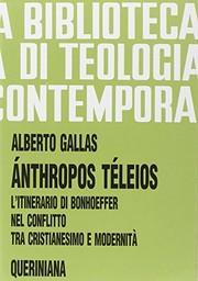 Front cover of Anthropos téleios by Alberto Gallas