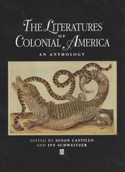 Front cover of The literatures of colonial America by Susan P. Castillo
