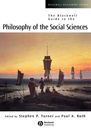 Front cover of The Blackwell guide to the philosophy of the social sciences by Stephen P. Turner