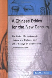Cover of A Chinese ethics for the new century by Donald J Munro