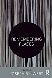 Cover of Remembering Places by Joseph Rykwert