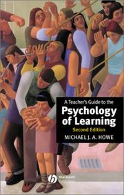 Front cover of A teacher's guide to the psychology of learning by Michael J. A. Howe