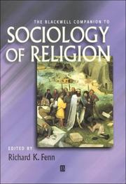 Cover of Sociology of Religion by Richard K. Fenn
