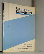 Front cover of Language for economics by R. R. Jordan
