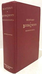 Front cover of History of Bucks County, Pennsylvania by J. H. Battle