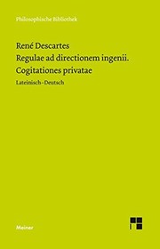 Front cover of Regulae ad directionem ingenii by René Descartes