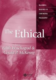 Cover of Ethical by Edith Wyschogrod