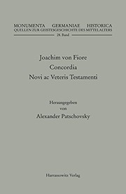 Cover of Concordia novi ac veteris Testamenti by Joachim of Fiore