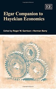 Front cover of The Elgar companion to Hayekian economics by Roger W. Garrison