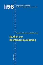 Cover of Studien zur Rechtskommunikation by Dorothee Heller