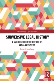 Cover of Subversive Legal History by Russell Sandberg