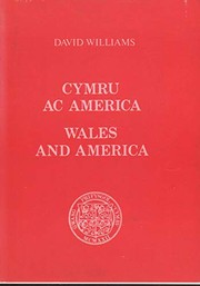 Cover of Cymru ac America = by David Williams