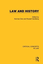 Front cover of Law and History by Norman Doe