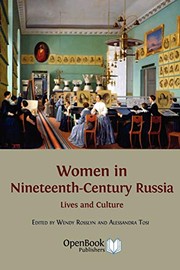Cover of Women in Nineteenth-Century Russia by Wendy Rosslyn