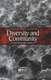 Front cover of Diversity and Community by Philip Alperson