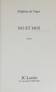 Cover of No et moi by Delphine de Vigan