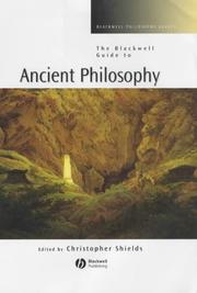 Cover of The Blackwell Guide to Ancient Philosophy by Christopher Shields