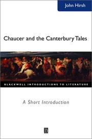Front cover of Chaucer and the Canterbury Tales by John C. Hirsh