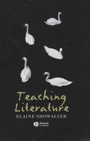 Front cover of Teaching Literature by Elaine Showalter