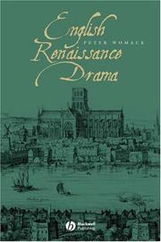 Cover of Renaissance drama by Peter Womack