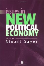 Front cover of Issues in New Political Economy (Surveys of Recent Research in Economics) by Stuart Sayer