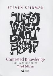 Cover of Contested knowledge by Steven Seidman