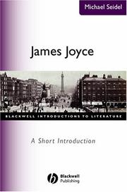 Cover of James Joyce by Michael Seidel