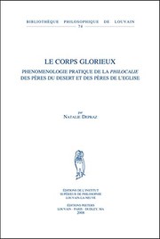 Front cover of Le corps glorieux by Natalie Depraz