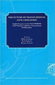 Cover of The future of transnational civil litigation by Mads Tønnesson Andenæs