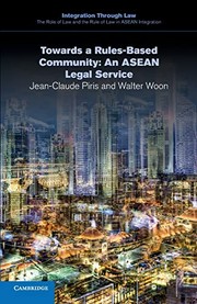 Cover of Towards a Rules-Based Community by Jean-Claude Piris