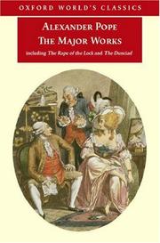 Cover of The major works by Alexander Pope