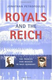 Cover of Royals and the Reich by Jonathan Petropoulos