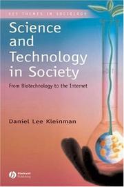 Front cover of Science and technology in society by Daniel Lee Kleinman
