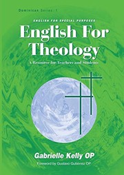 Front cover of English for theology by Gabrielle Kelly