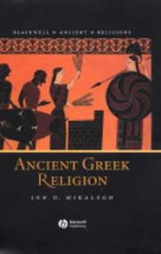 Front cover of Ancient Greek Religion by Jon D. Mikalson