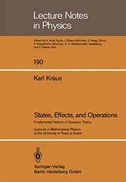 Cover of States, effects, and operations by Karl Kraus