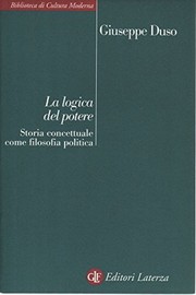 Front cover of La logica del potere by Giuseppe Duso