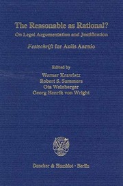 Cover of Reasonable As Rational? by Werner Krawietz