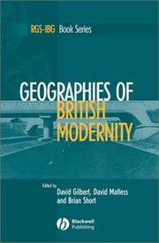 Front cover of Geographies of British modernity by David Gilbert