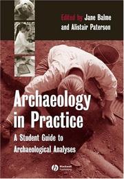 Cover of Archaeology in Practice by Alistair Paterson