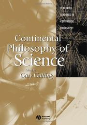 Front cover of Continental philosophy of science by Gary Gutting