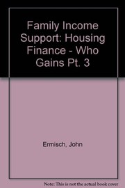 Cover of Housing Finance by John Ermisch