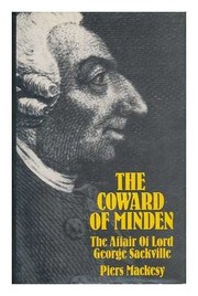 Cover of The coward of Minden by Piers Mackesy